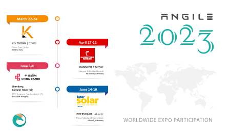 Angile Energy 2023 international exhibitions plan.